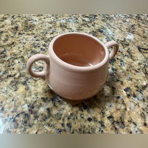 Fiesta fiestaware sugar bowl - no lid - apricot